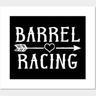 Barrel Racing Arrow Equestrian Horseback Riding Rodeo Event product Posters and Art